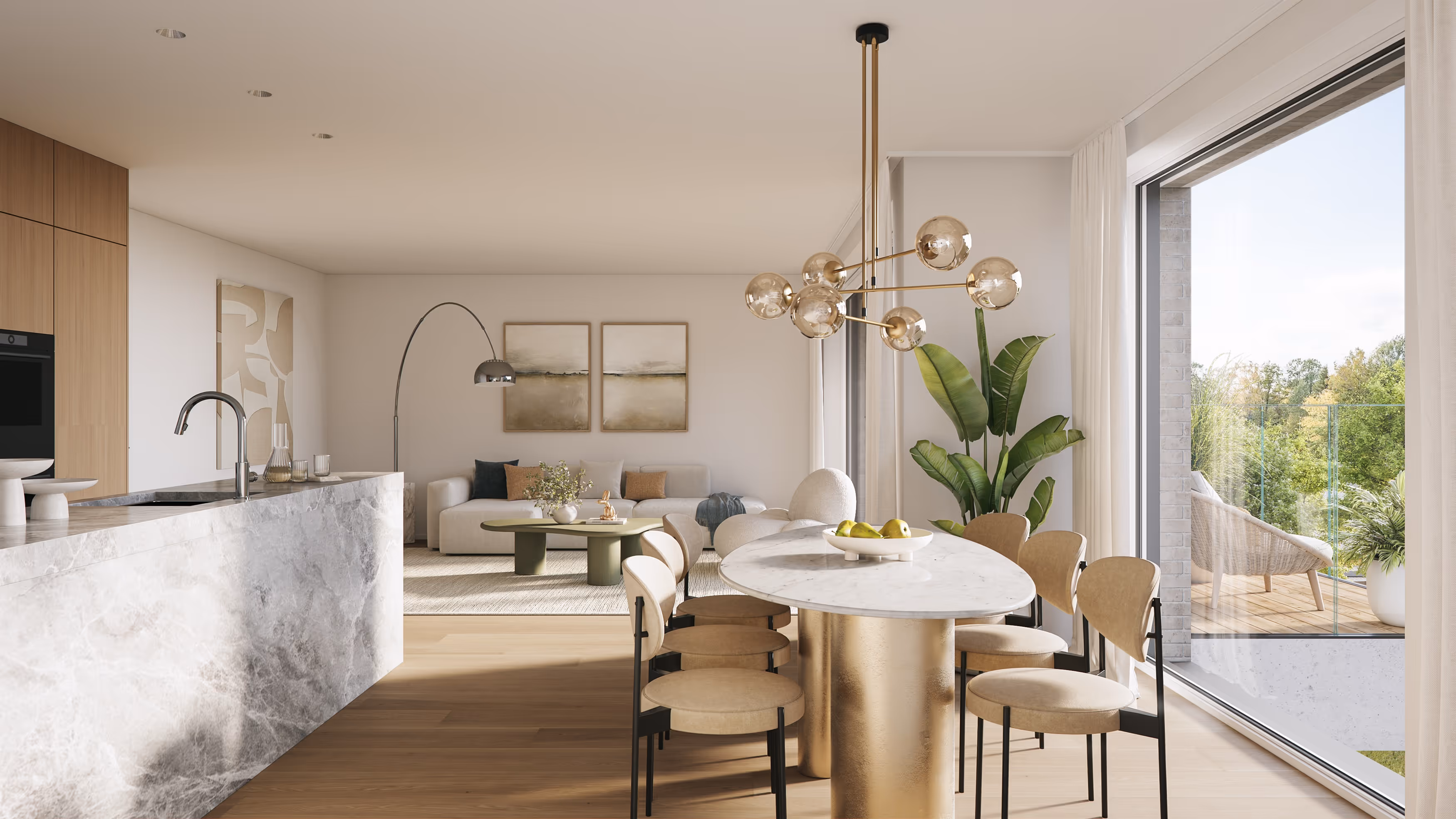 Nieuwbouwappartement met ruim terras in Eeklo