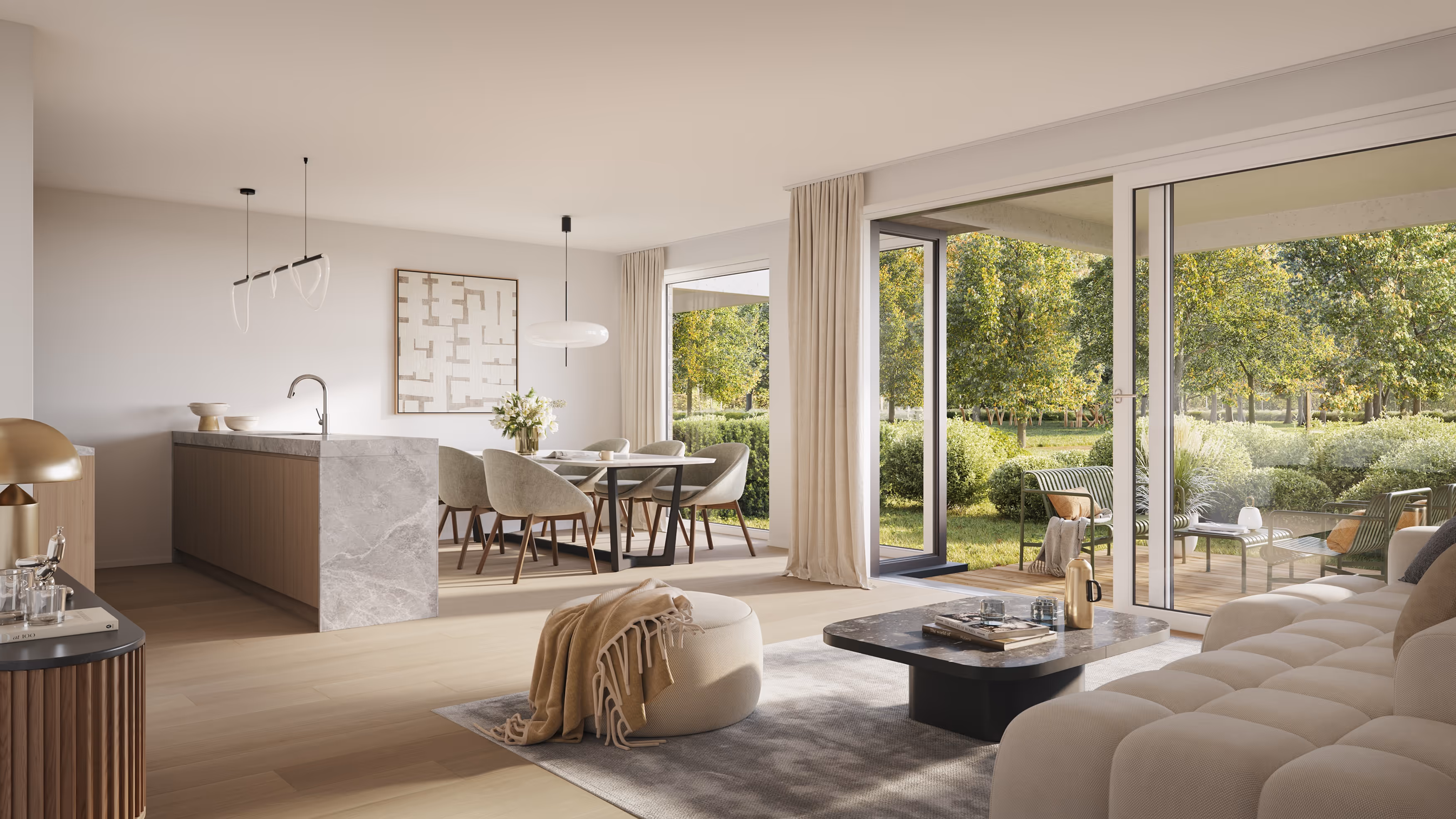 Gelijkvloers nieuwbouwappartement met private tuin in Eeklo